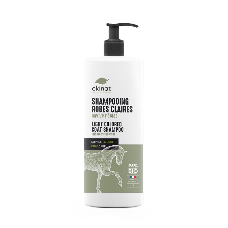 EKINAT Shampooing robe claire para cavalos