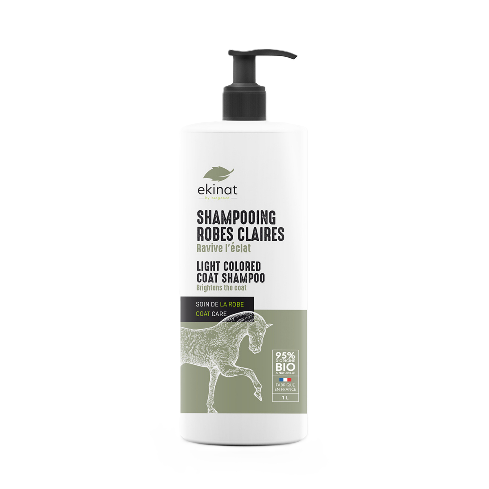 EKINAT Shampooing robe claire pour chevaux