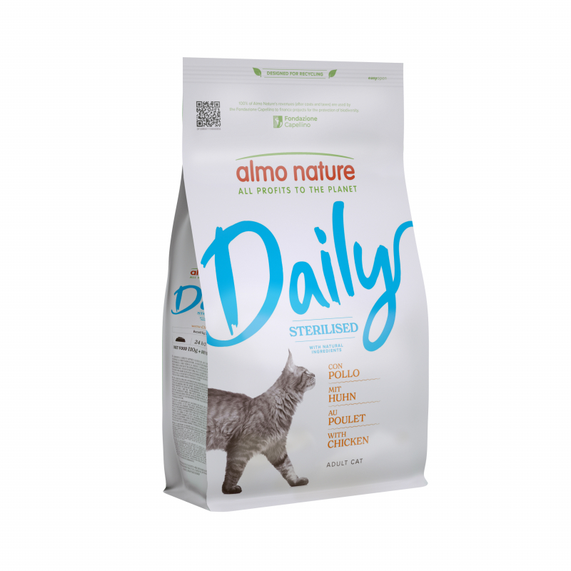 ALMO NATURE Daily Sterilised - Croquettes pour Chat stérilisé