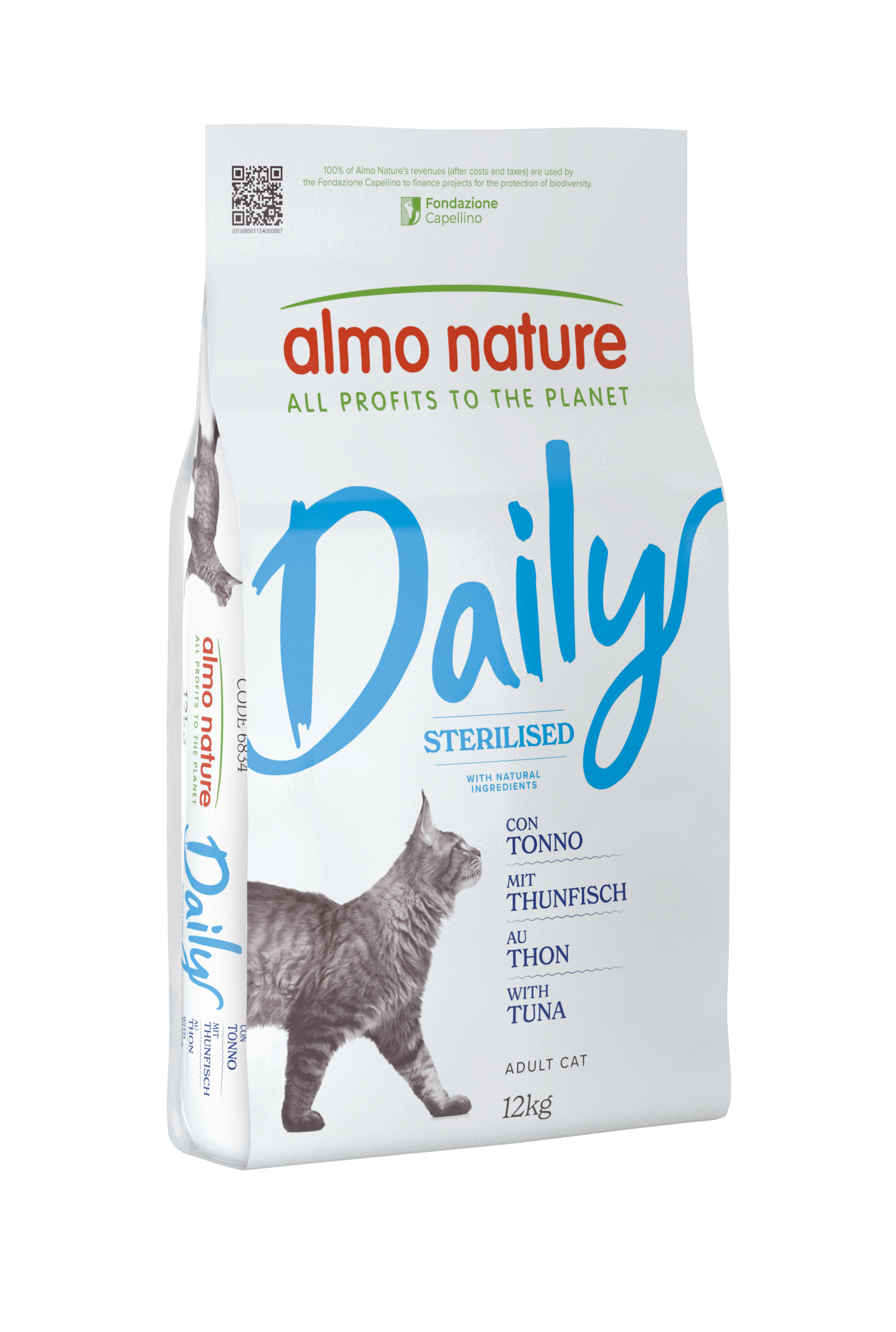 ALMO NATURE Daily Sterilised Ração natural de atum para Gato esterilizado