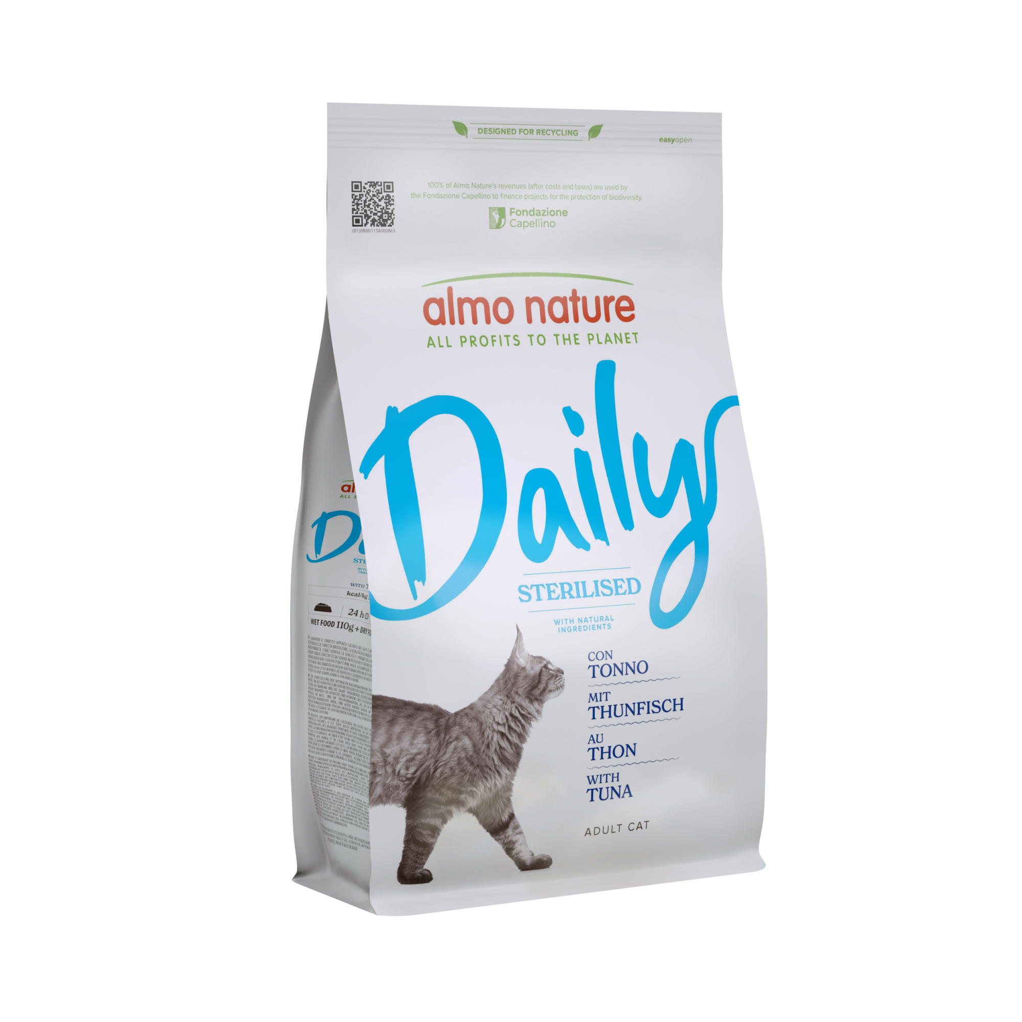 ALMO NATURE Daily Sterilised Piensos naturales con atún para Gato esterilizado