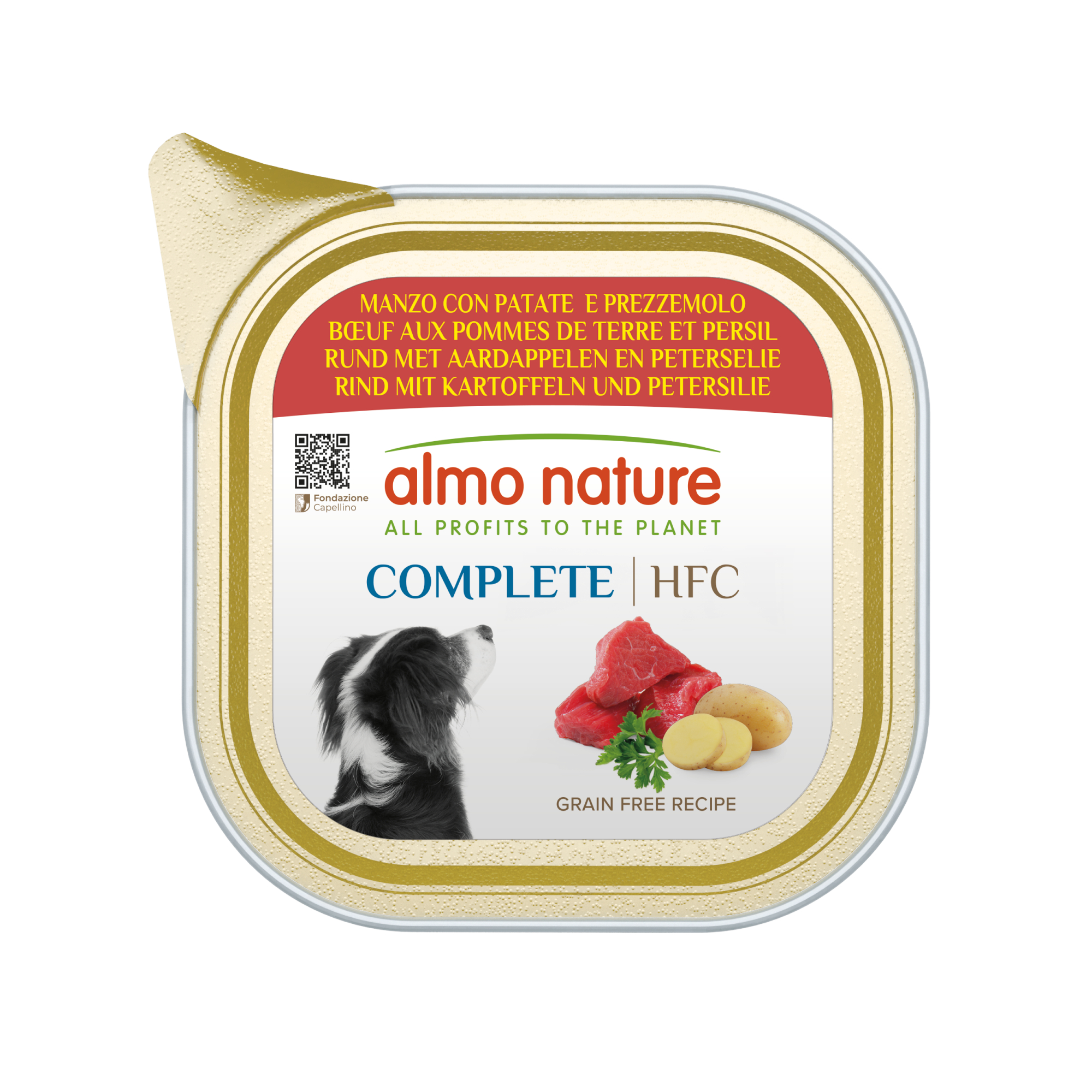 ALMO NATURE HFC Complete Patê natural sem cereais para Cão - 4 sabores à escolha