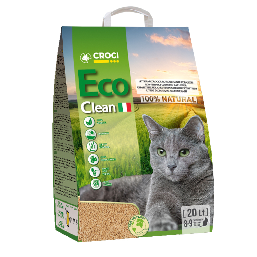 Pflanzliche Katzenstreu Eco Clean