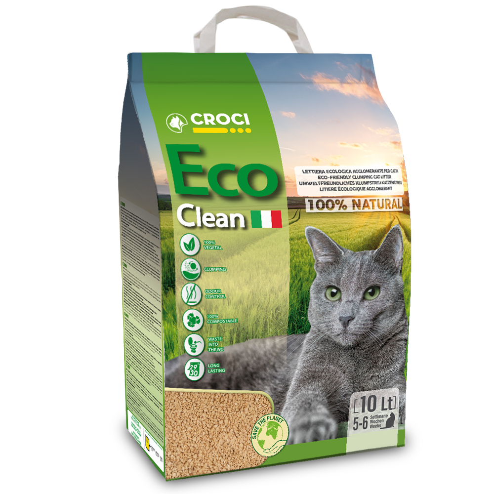 Pflanzliche Katzenstreu Eco Clean