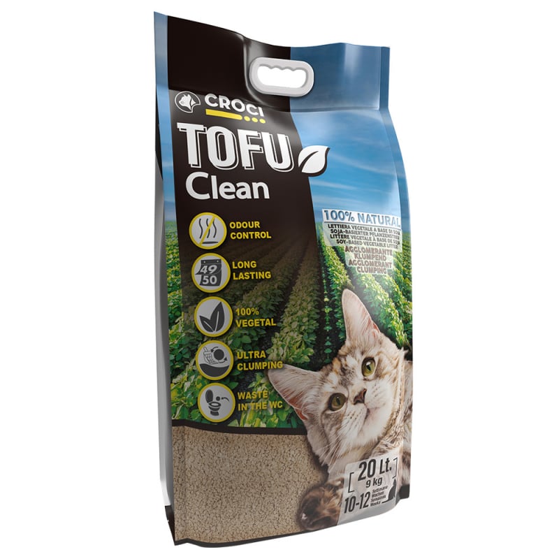 Litière végétale Tofu Clean