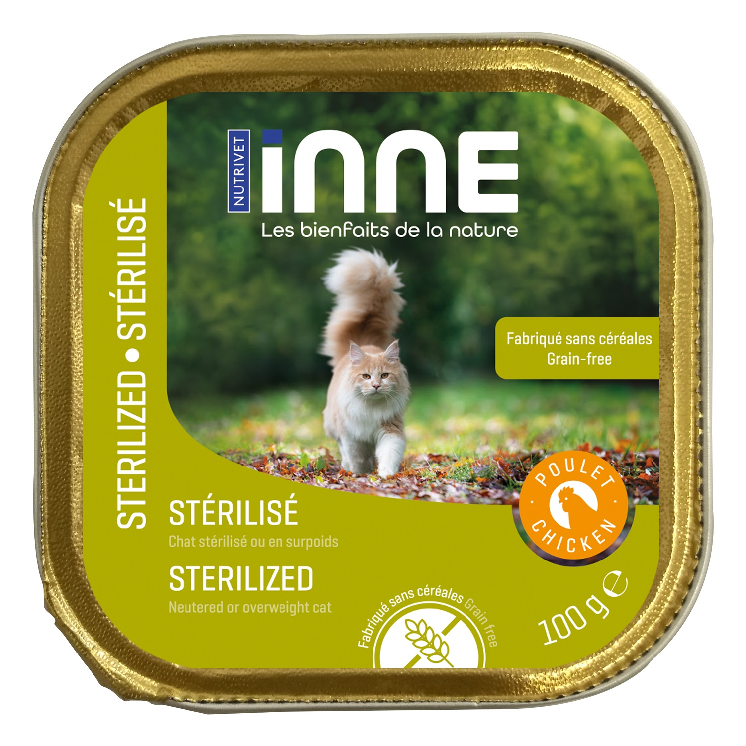 Terrina NUTRIVET INNE para gatos esterilizados - Varios sabores disponibles