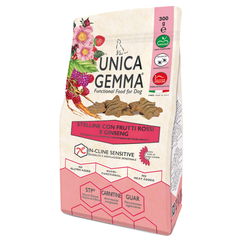 GHEDA Biscuit estrelas com frutos vermelhos e ginseng