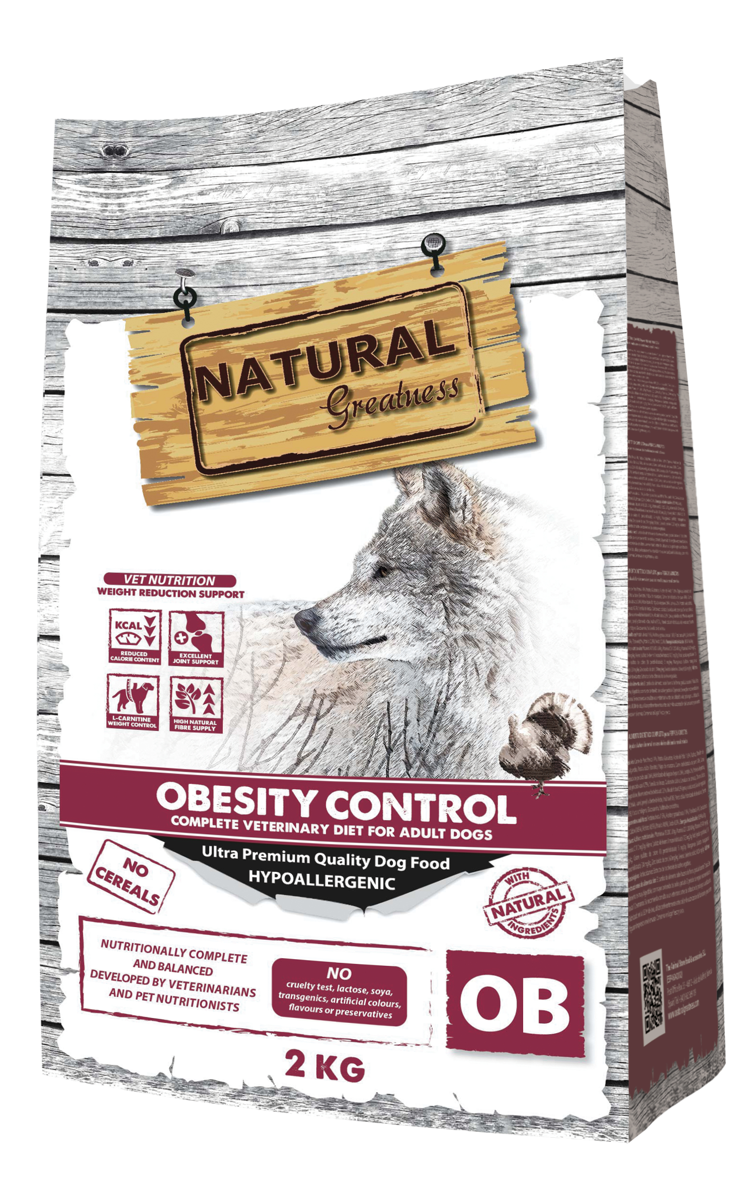 NATURAL GREATNESS Obesity Control voor volwassen honden 