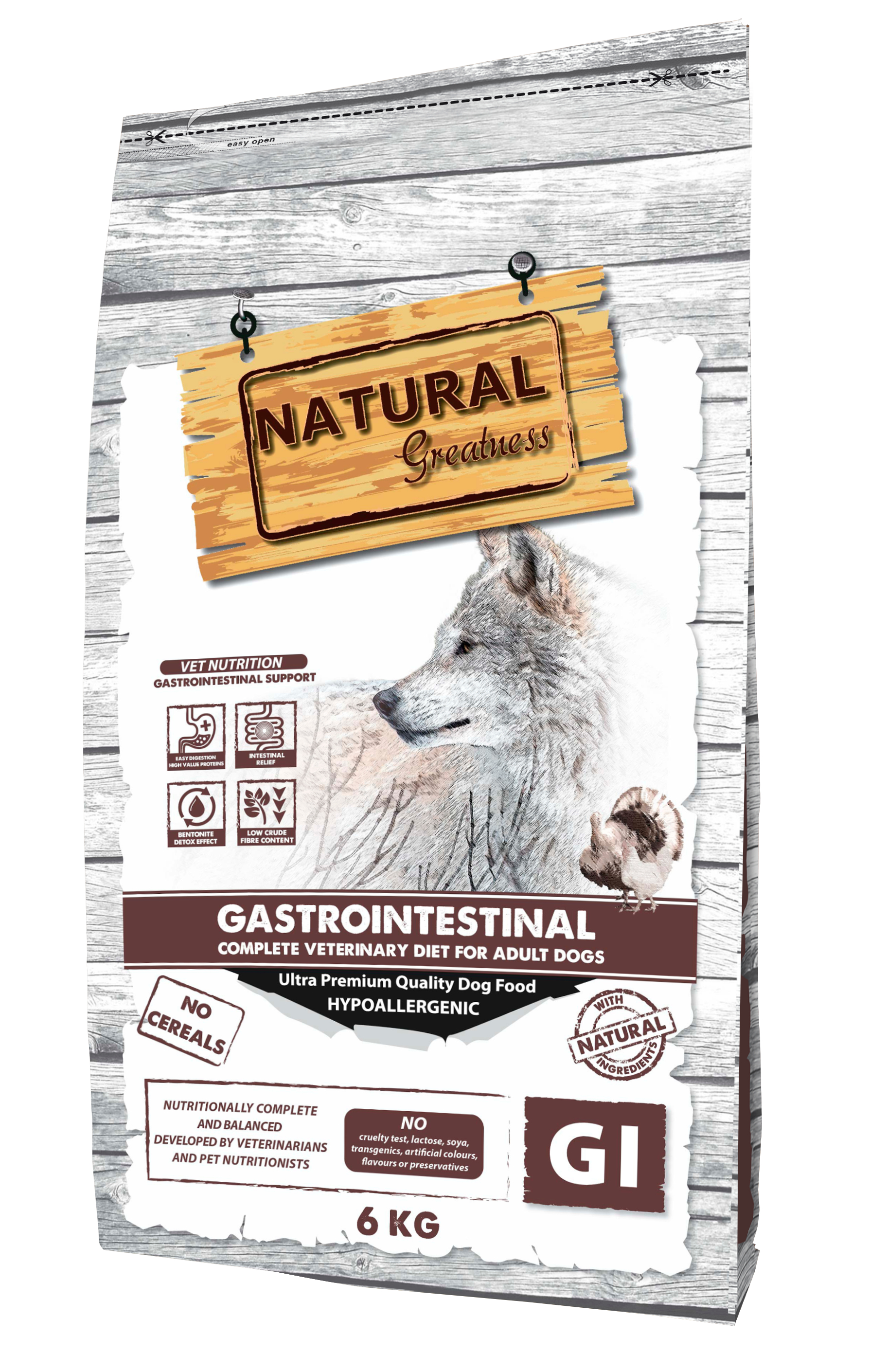 NATURAL GREATNESS Gastrointestinal pour chien adulte