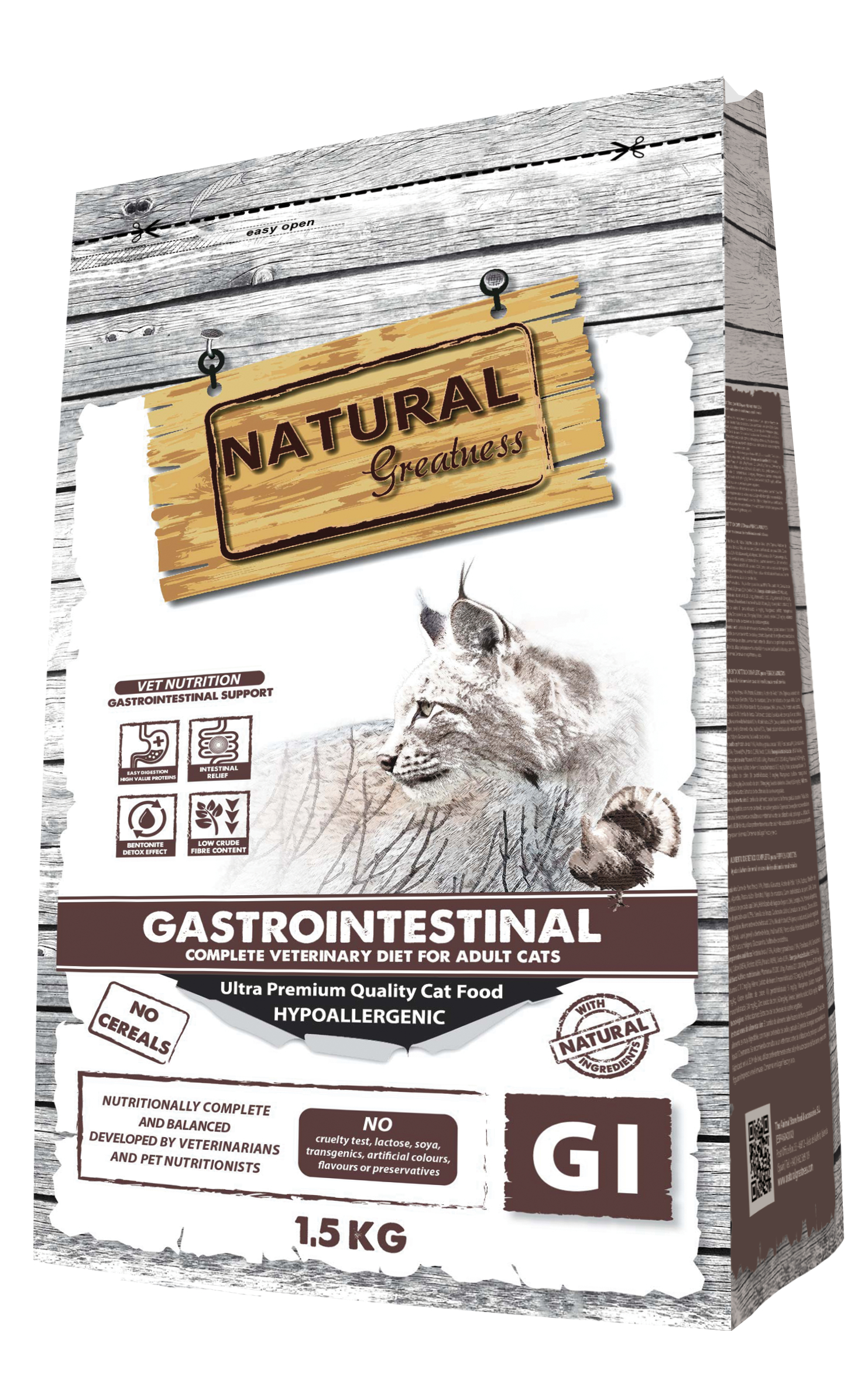 NATURAL GREATNESS Gastrointestinal para gato adulto 