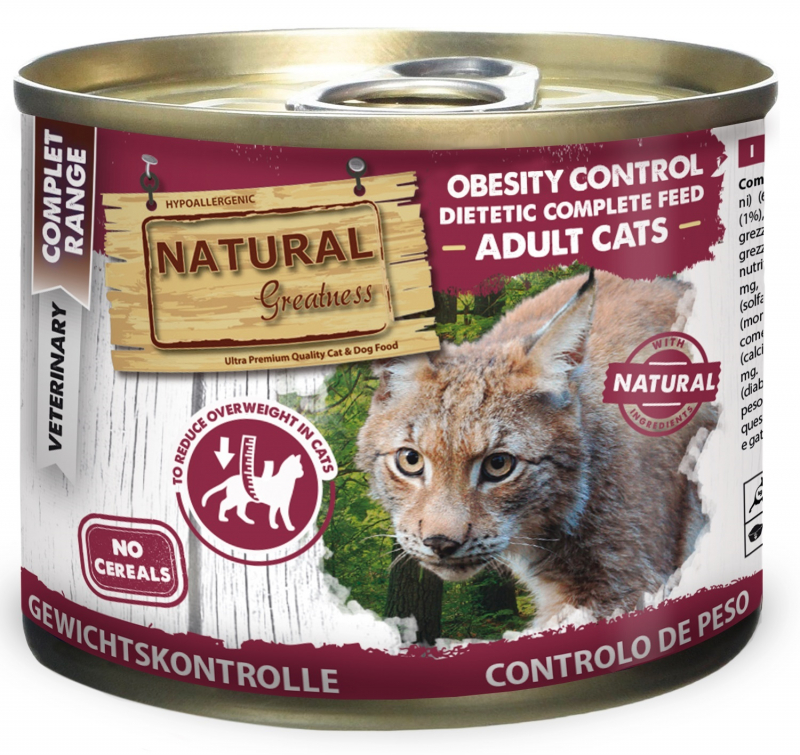 NATURAL GREATNESS Obesity Control paté para gatos adultos