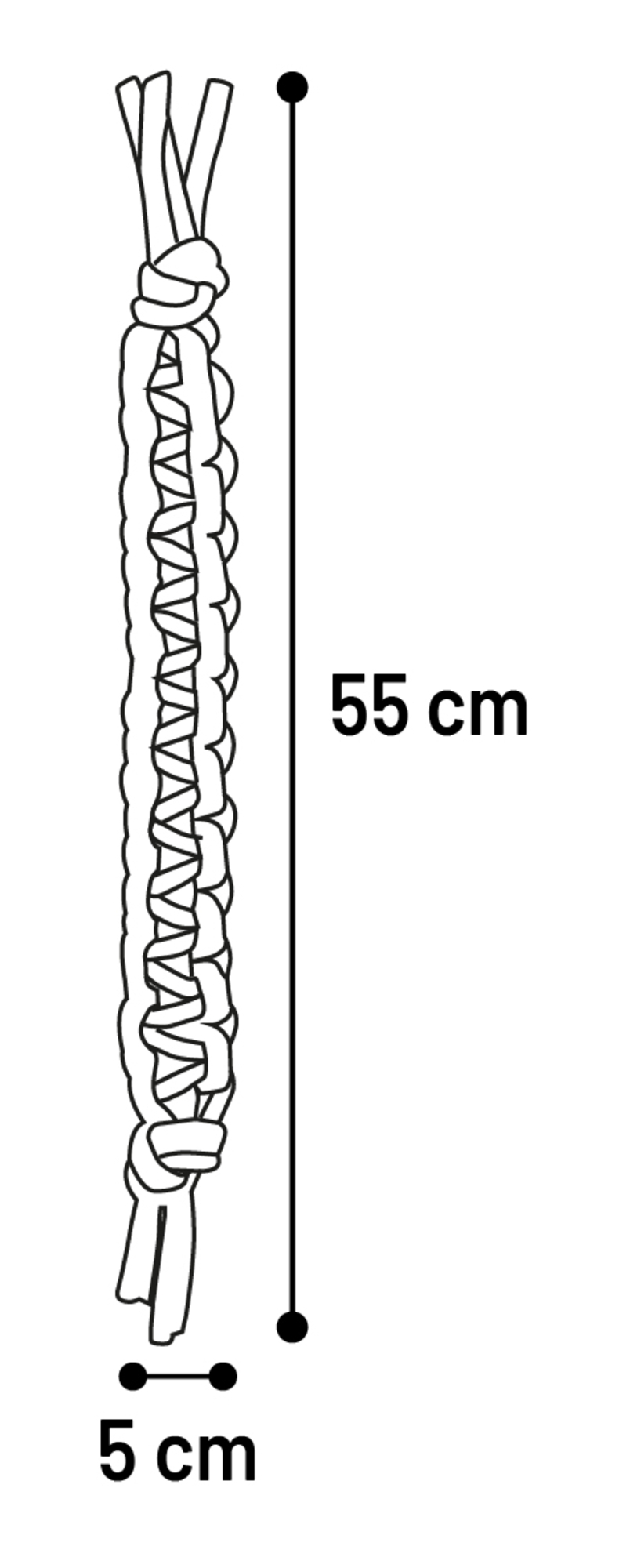 Juguete para perro cordón Tofla de caucho y nylon resistente