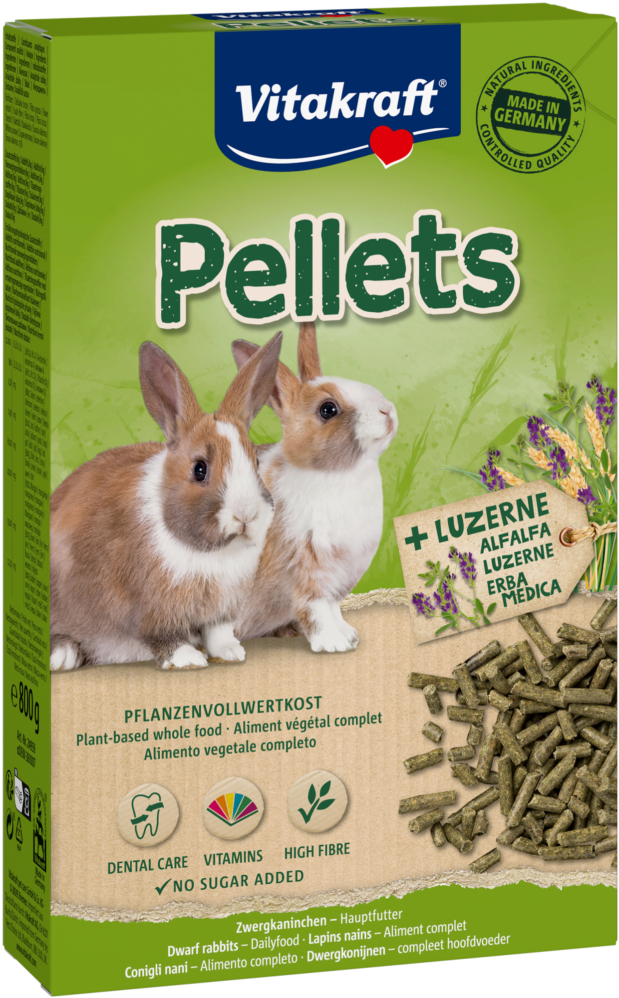 Vitakraft Pellets Alimento completo para conejos enanos