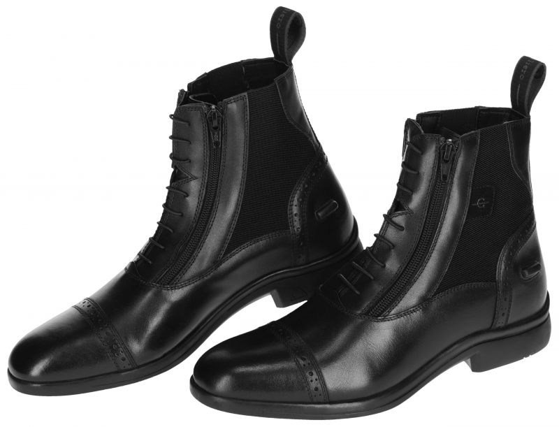 COVALLIERO Boots d'équitation en cuir Vienna noir