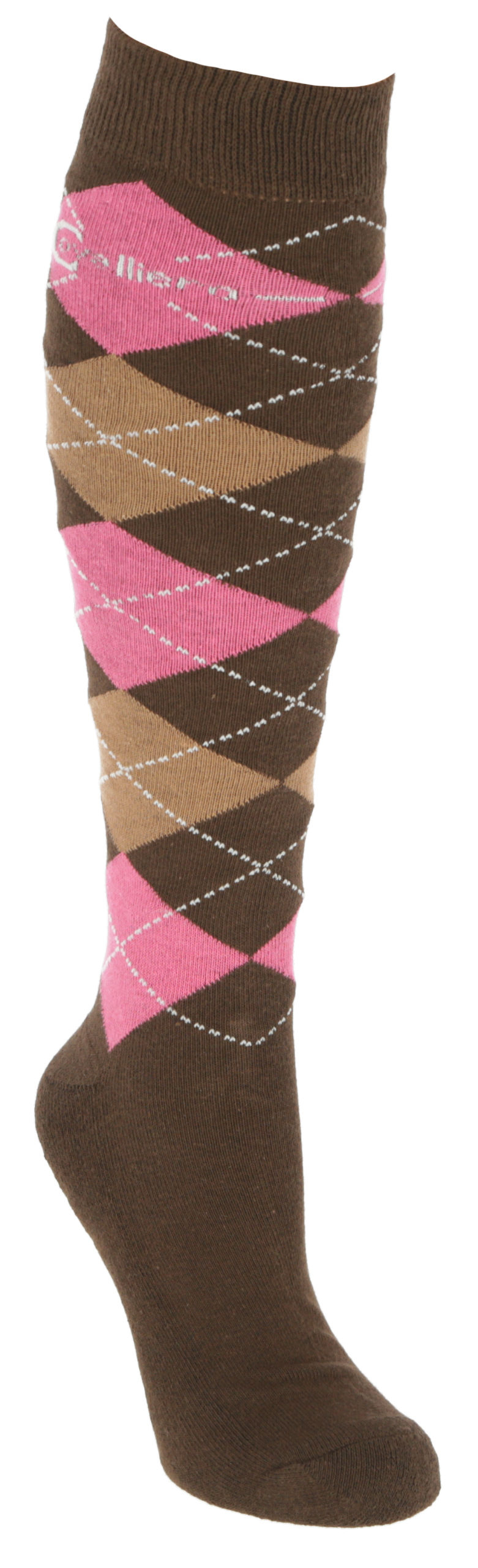 COVALLIERO Chaussettes Brescia bruin / roze