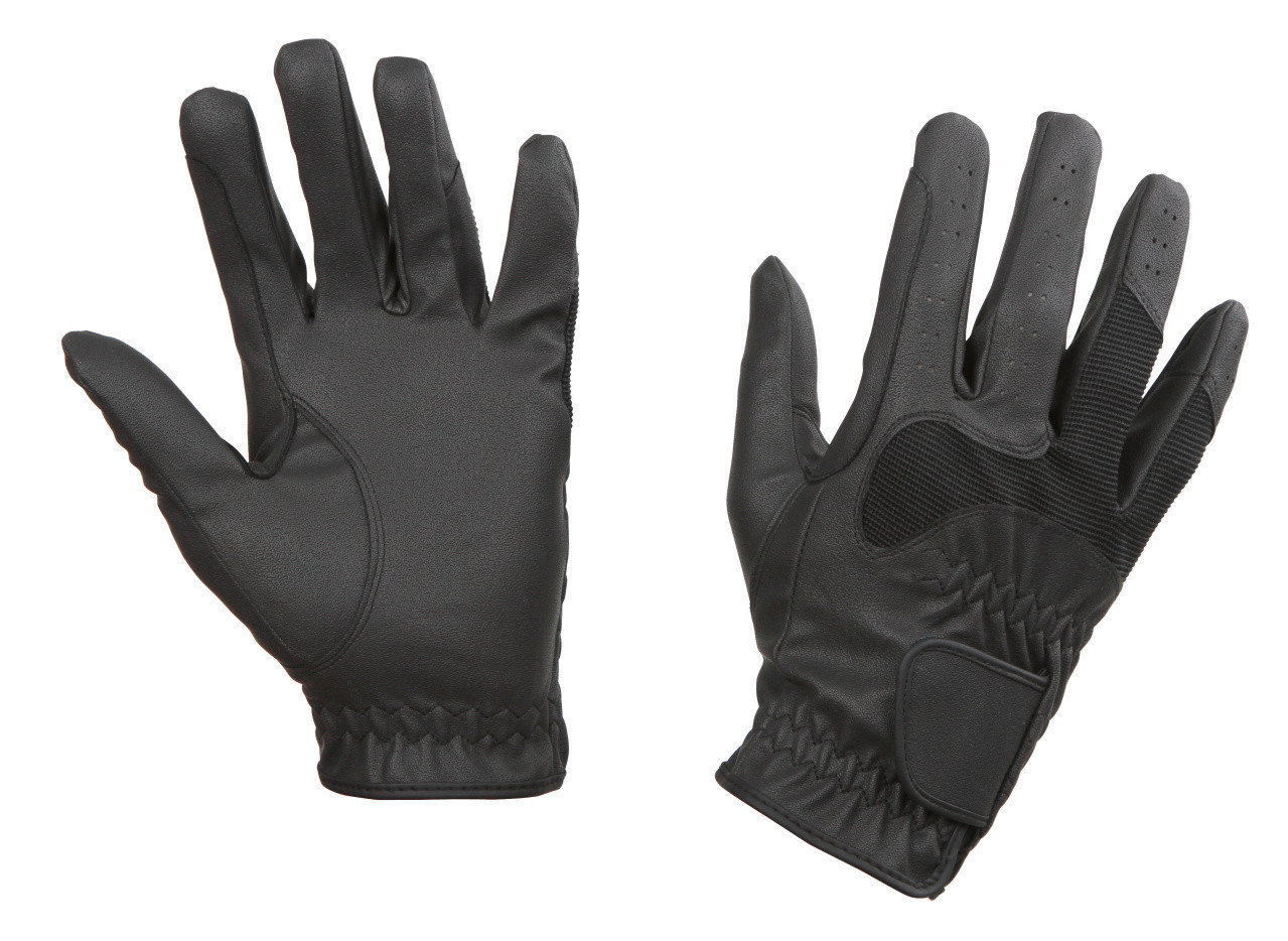 Guantes de equitación Gloria negros 