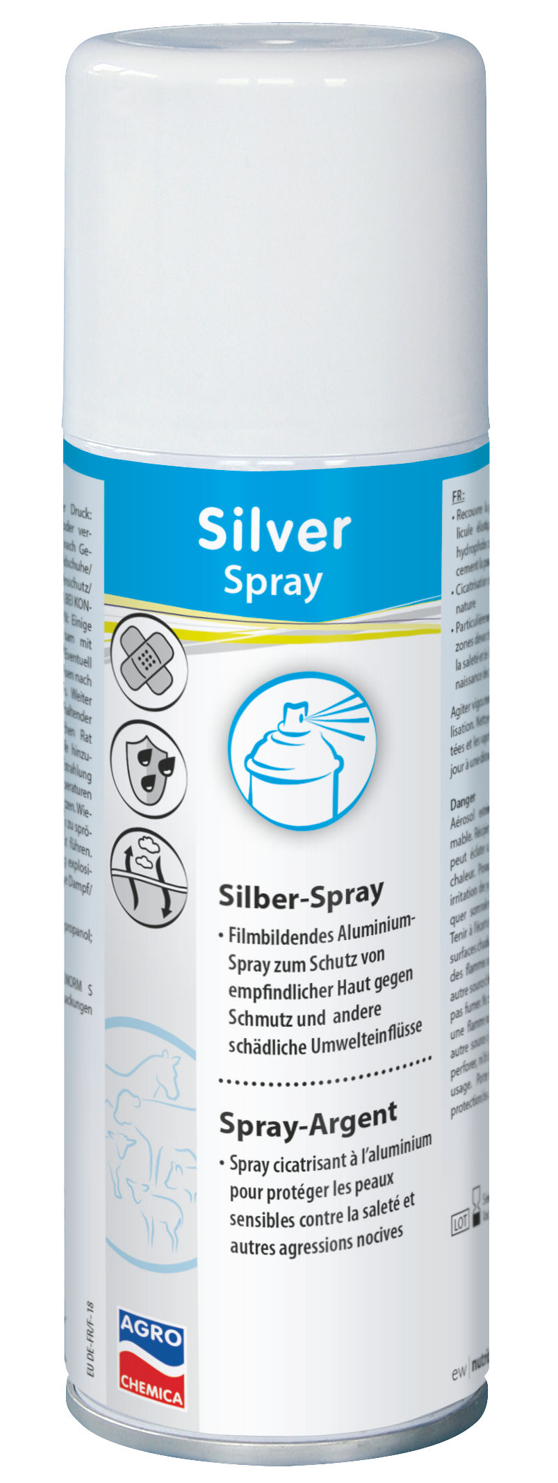 Silver Spray para a proteção de peles sensíveis