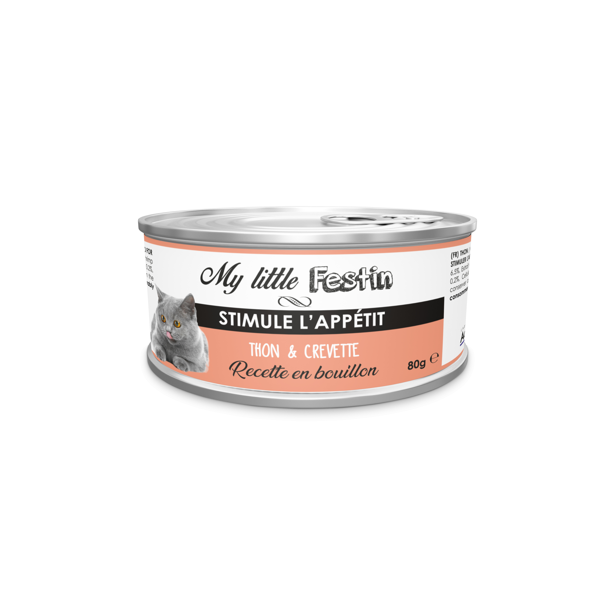 MY LITTLE FESTIN Estimula el apetito Paté en caldo o en salsa para Gato adulto a 80g - 2 sabores a elegir