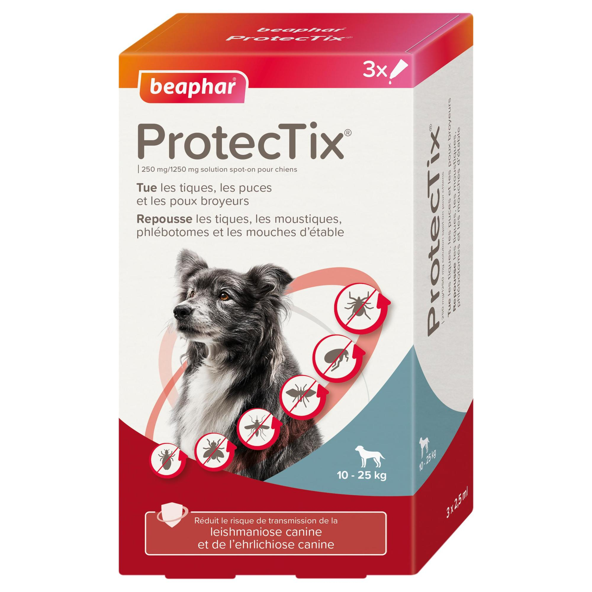 ProtecTix Spot-on Pipette antiparasitarios para perros de 10 a 25 kg