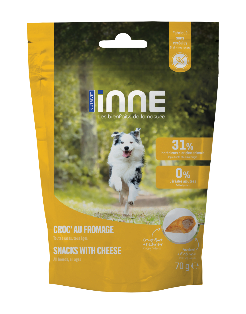 NUTRIVET Inne Golosina croc para perro - 2 sabores a elegir