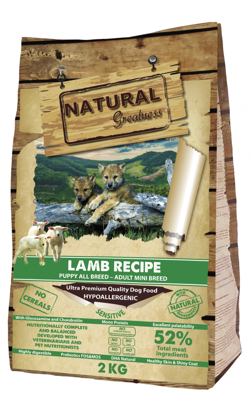 NATURAL GREATNESS Lamb Recipe Sensitive mit Lamm für Welpen oder kleine Hunde