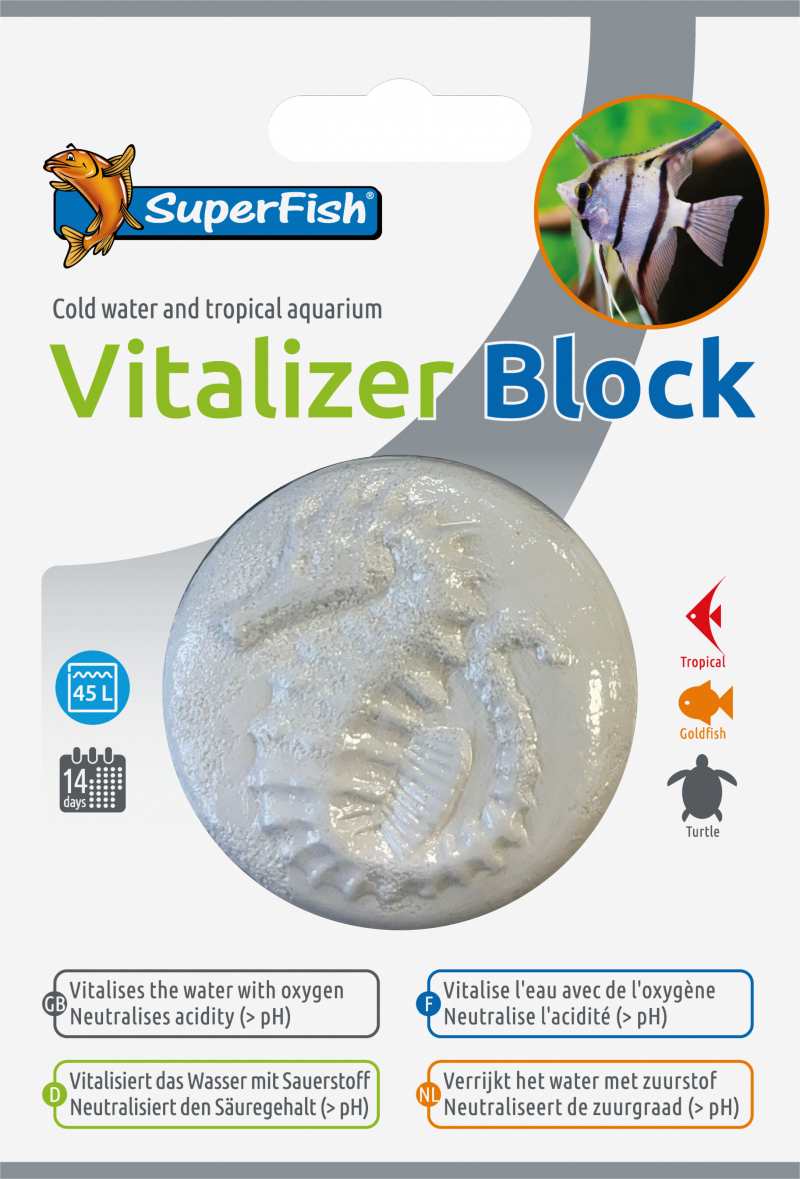 Bloco Vitalizador para aquário 