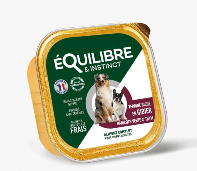 Equilibre & Instinct Paté voor volwassen honden wild & bonen