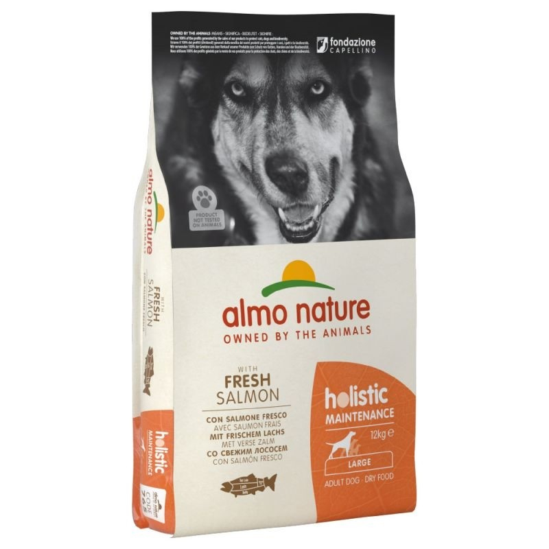 ALMO NATURE Holistic Large - Croquetes de salmão fresco para cães de grande porte