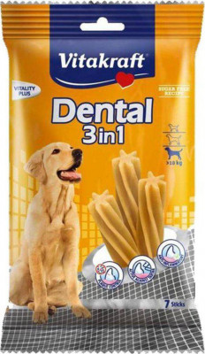 Sticks à mâcher Dental 3 en 1 Moyens et Grands chiens