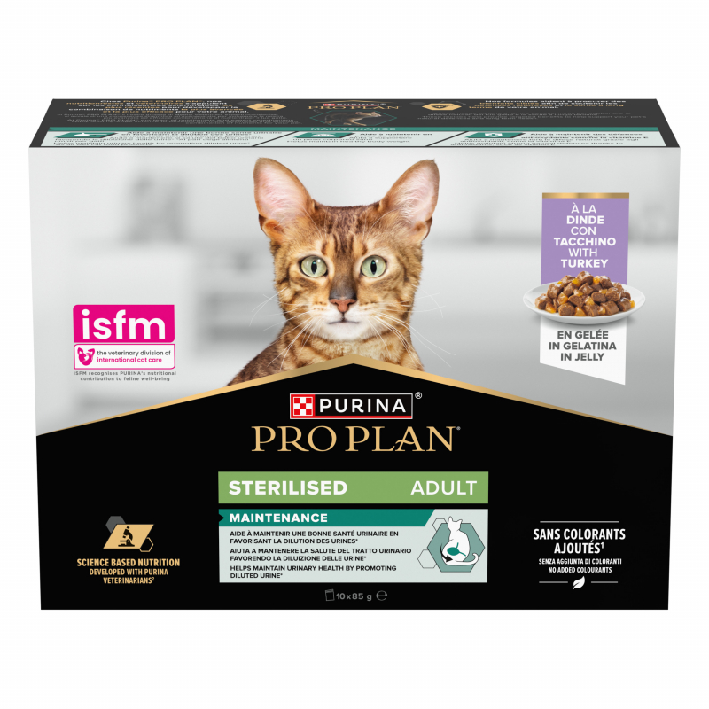 PRO PLAN Gato Sterilised Maintenance en gelatina - 2 sabores