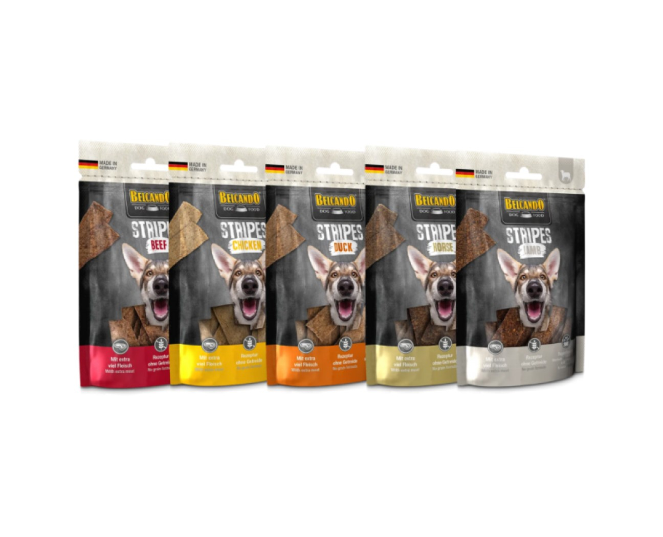 BELCANDO Stripes friandise pour chien - 5 saveurs aux choix