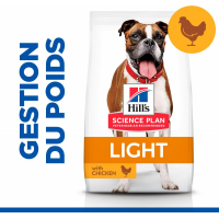 HILL'S Science Plan Canine Adult Light Medium pour chien adulte en surpoids au poulet