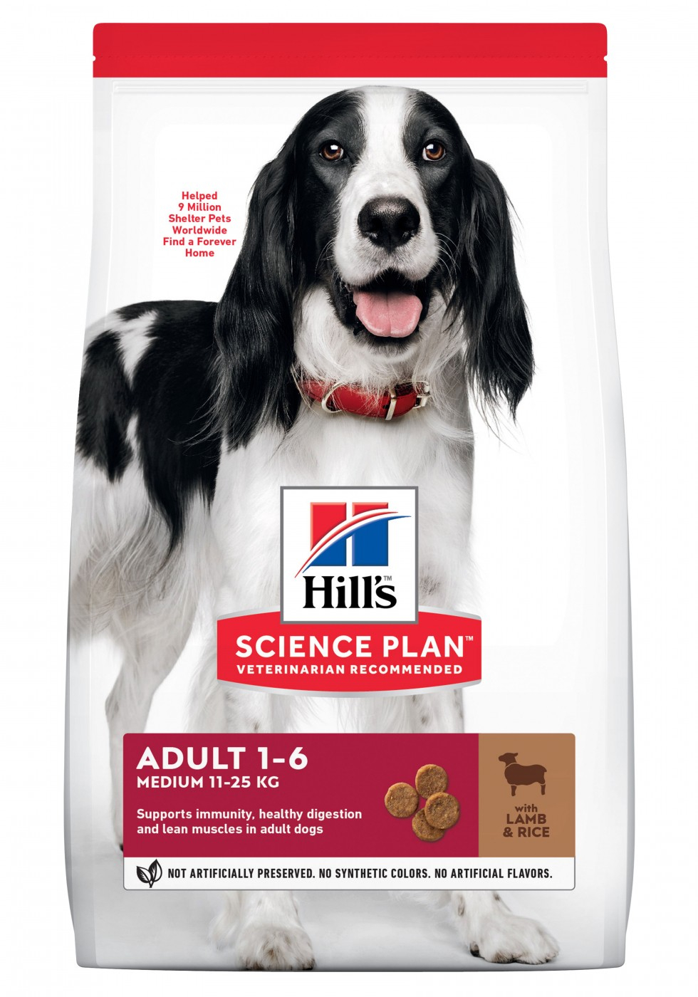 HILL'S Science Plan Canine Adult Medium mit Lamm für mittelgroße erwachsene Hunde