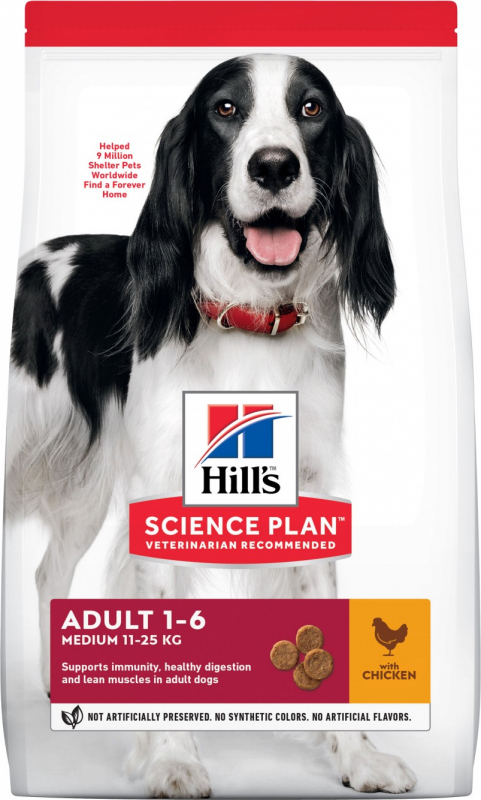 HILL'S Science Plan Canine Adult Medium pour chien de taille moyenne au poulet