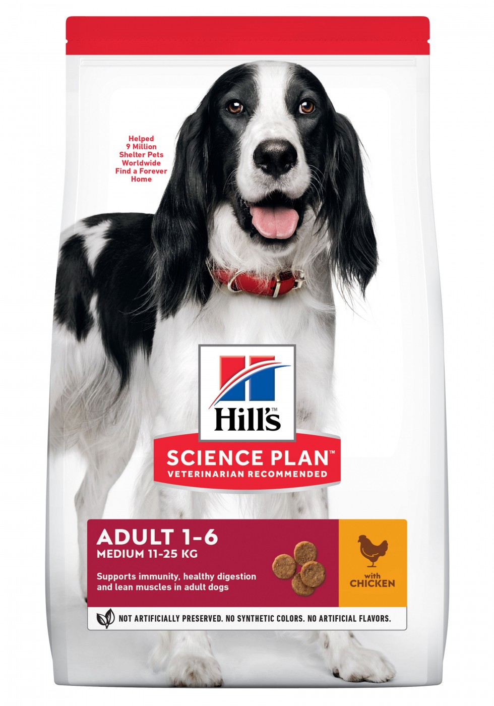 HILL'S Science Plan Canine Adult Medium mit Huhn für mittelgroße Hunde