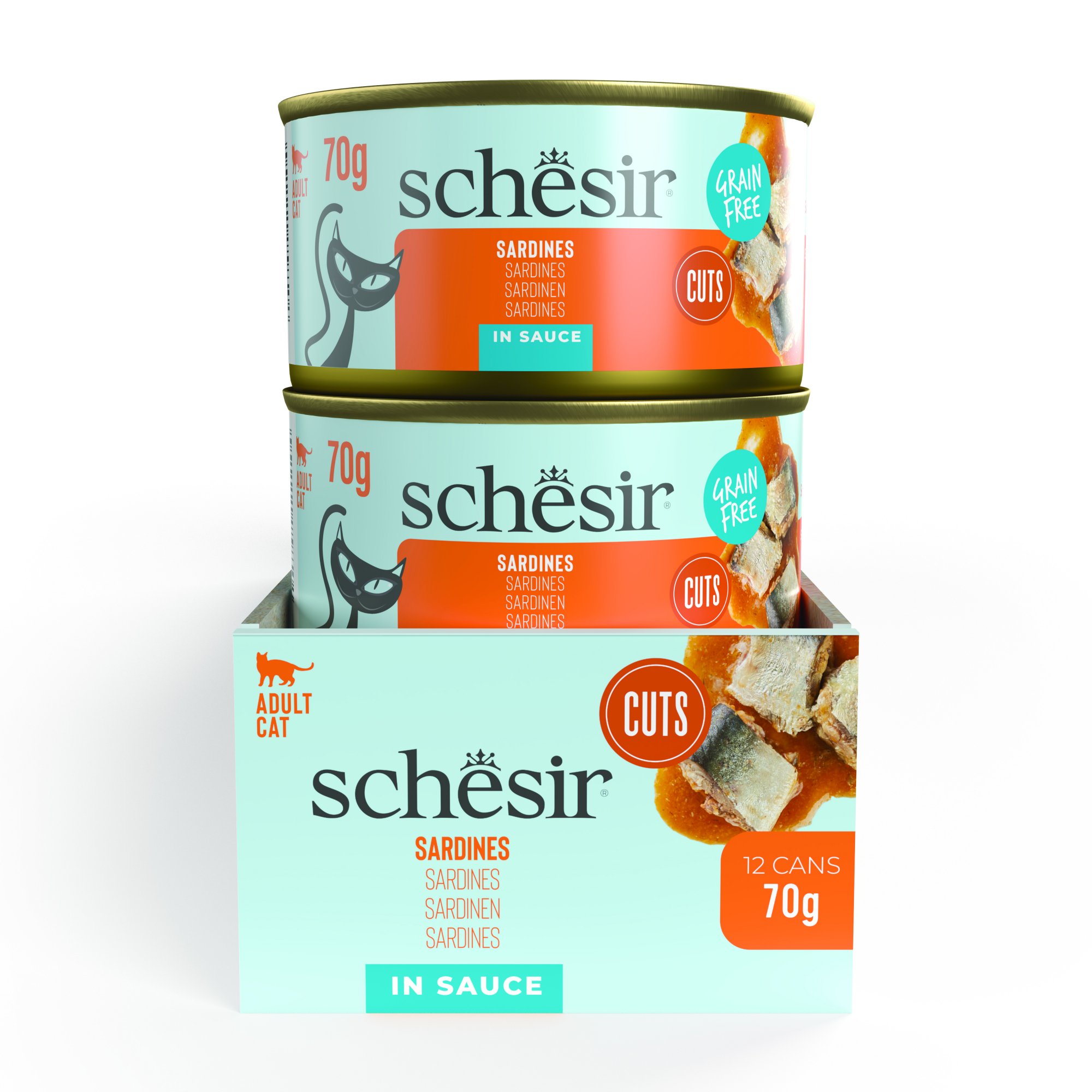 SCHESIR Grill Pâté Stückchen von Sardinen