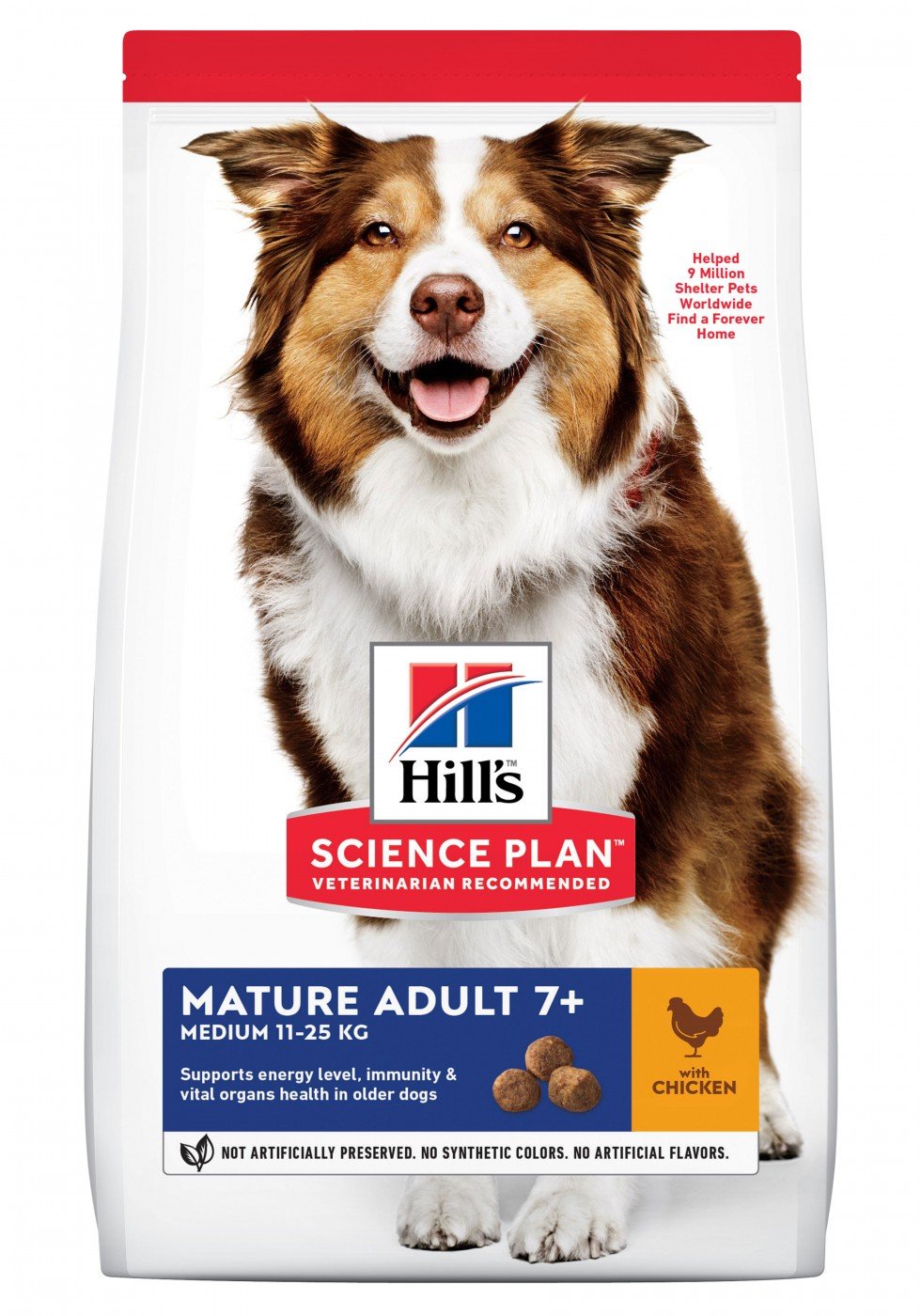 HILL'S Science Plan Canine Mature Adult 7+ Pienso de pollo para perros senior medianos