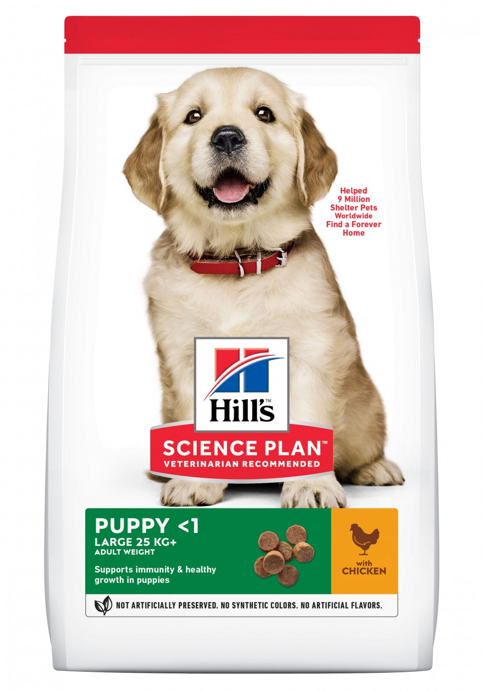 Ração seca sem cereais para cachorros de raça grande HILL'S Science Plan Canine Puppy Large Breed