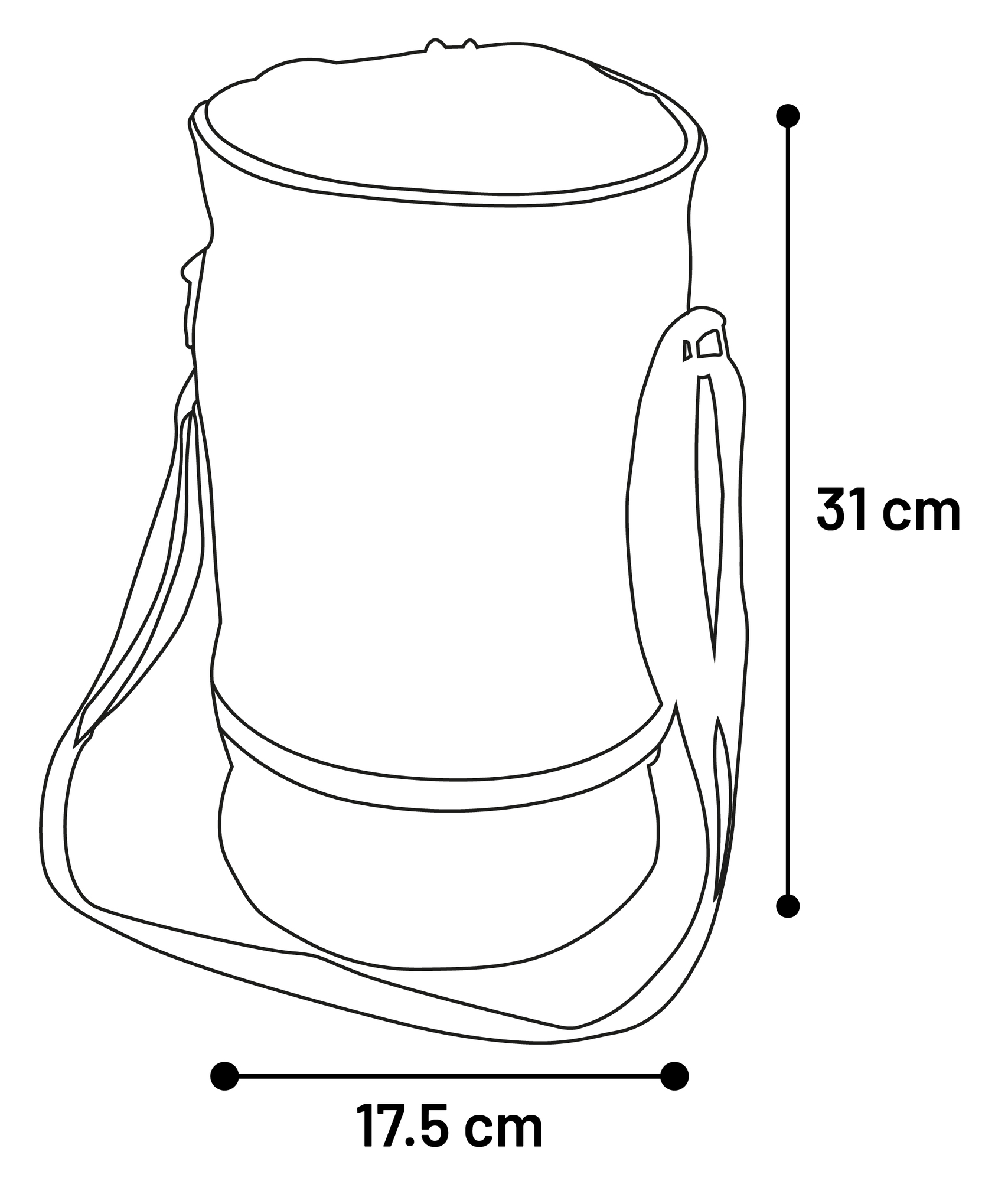 Bolsa Buster para transporte de piensos con comedero