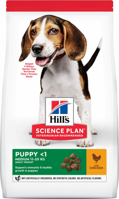 HILL'S Science Plan Canine Puppy Medium croquettes pour chiot de taille moyenne au poulet