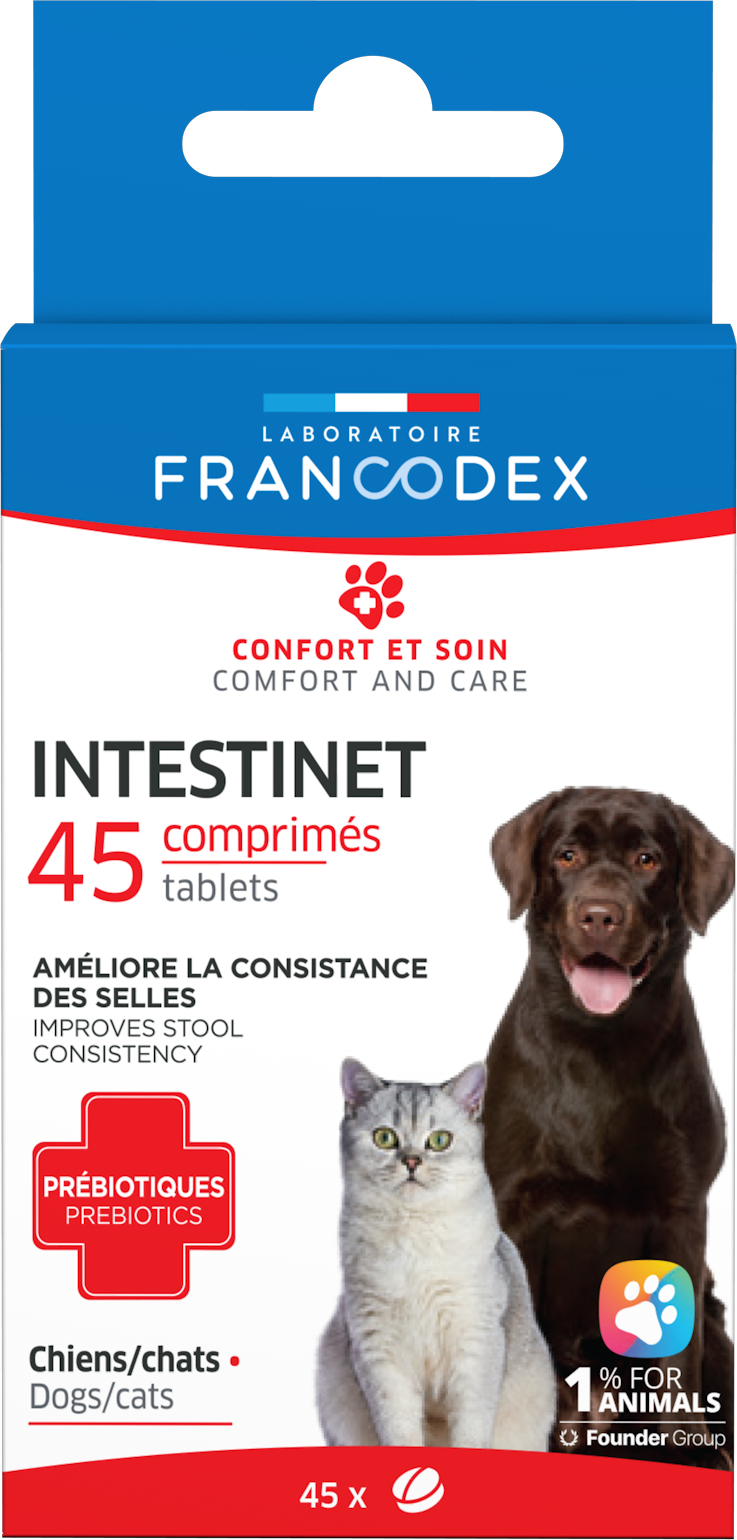 FRANCODEX Intestinet Comprimidos confort intestinal para perro y gato