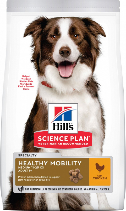 HILL'S Science Plan Adult Healthy Mobility para cão adulto de porte médio