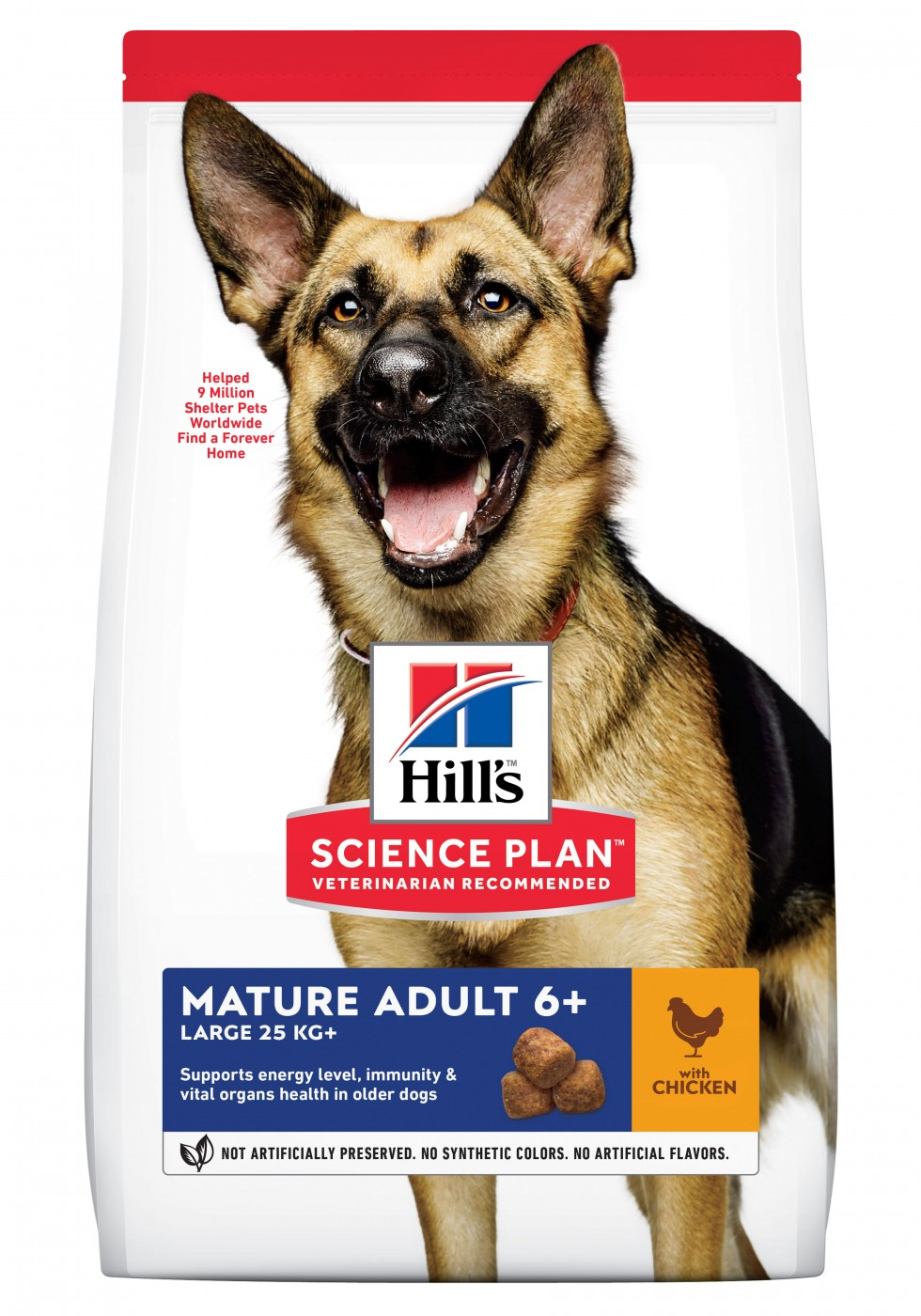 HILL'S Science Plan Canine Mature Adult 6+ Ração seca para cão de grande porte sénior de frango