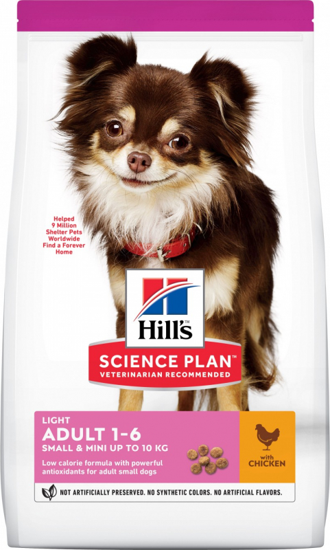 HILL'S Science Plan Canine Adult Light Small&Mini met kip