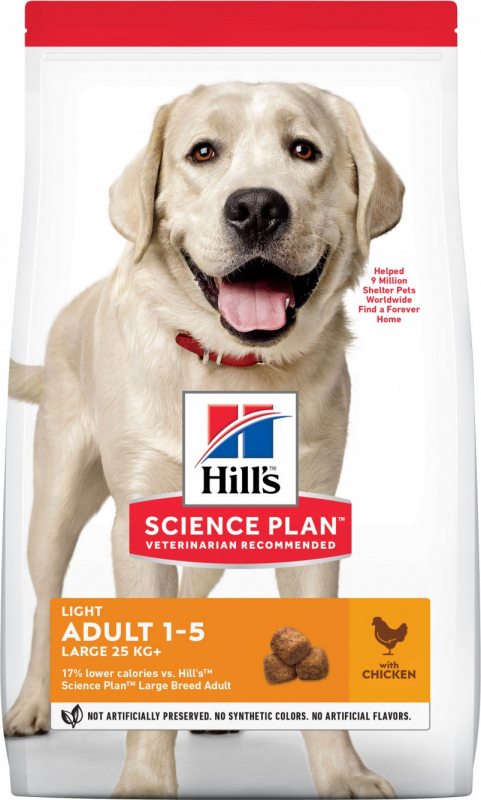 HILL'S Science Plan Adult Large Breed LIGHT pour chien adulte de grande taille