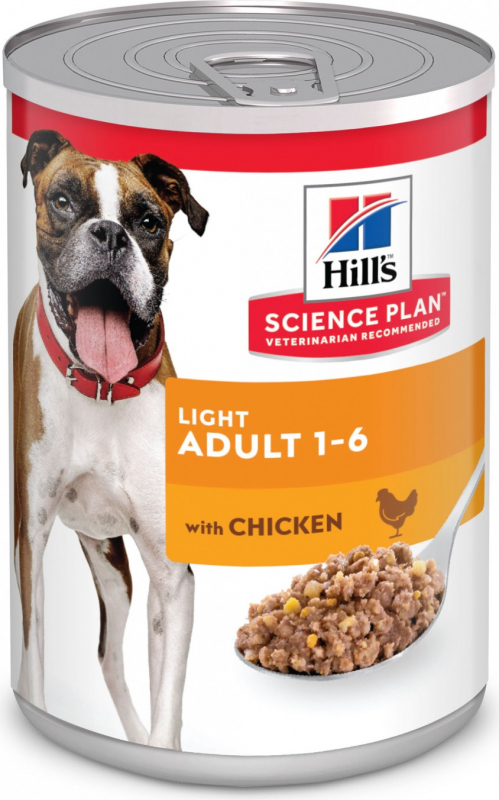 Pâtée HILL'S Science Plan Adult Light au Poulet pour chien adulte de taille moyenne