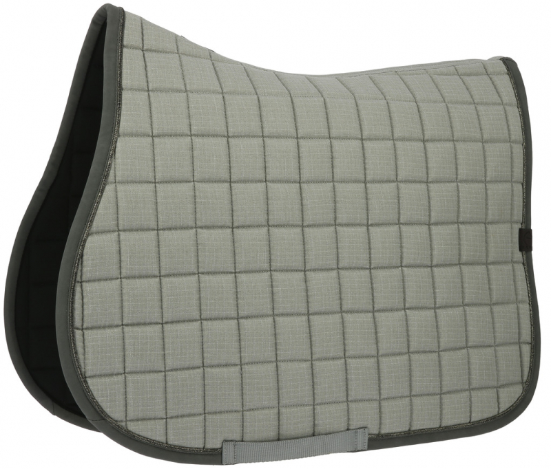 EQUITHEME Tapis de selle Chic gris clair