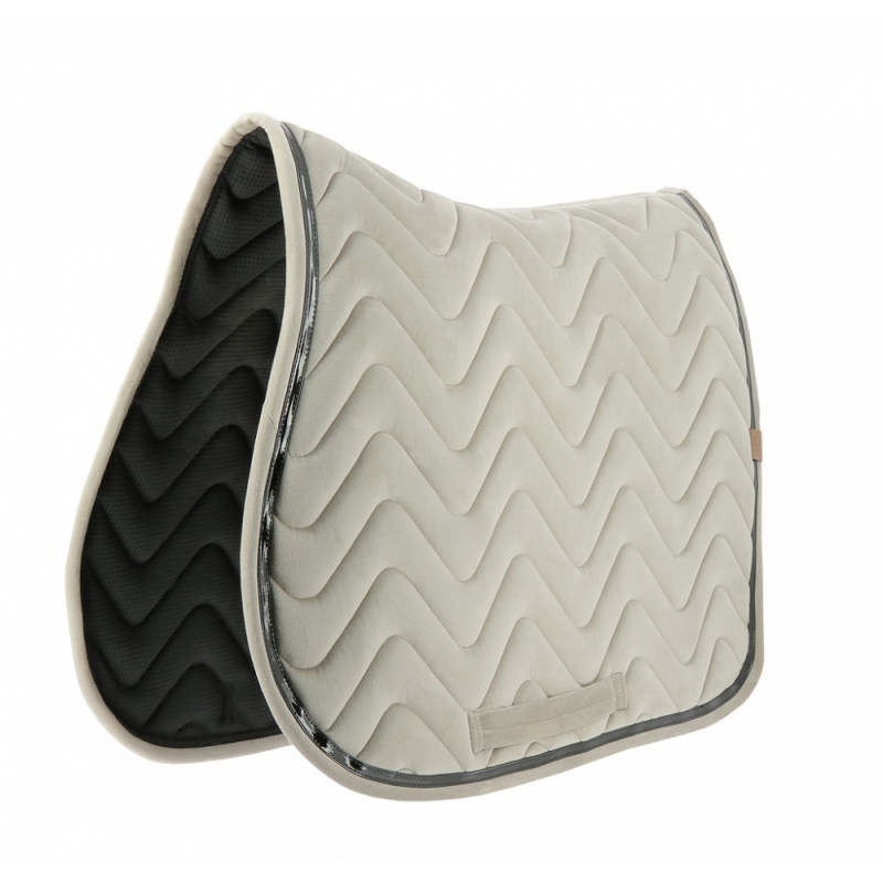 EQUITEHME Tapis de selle mixte Glossy en velours beige para caballo