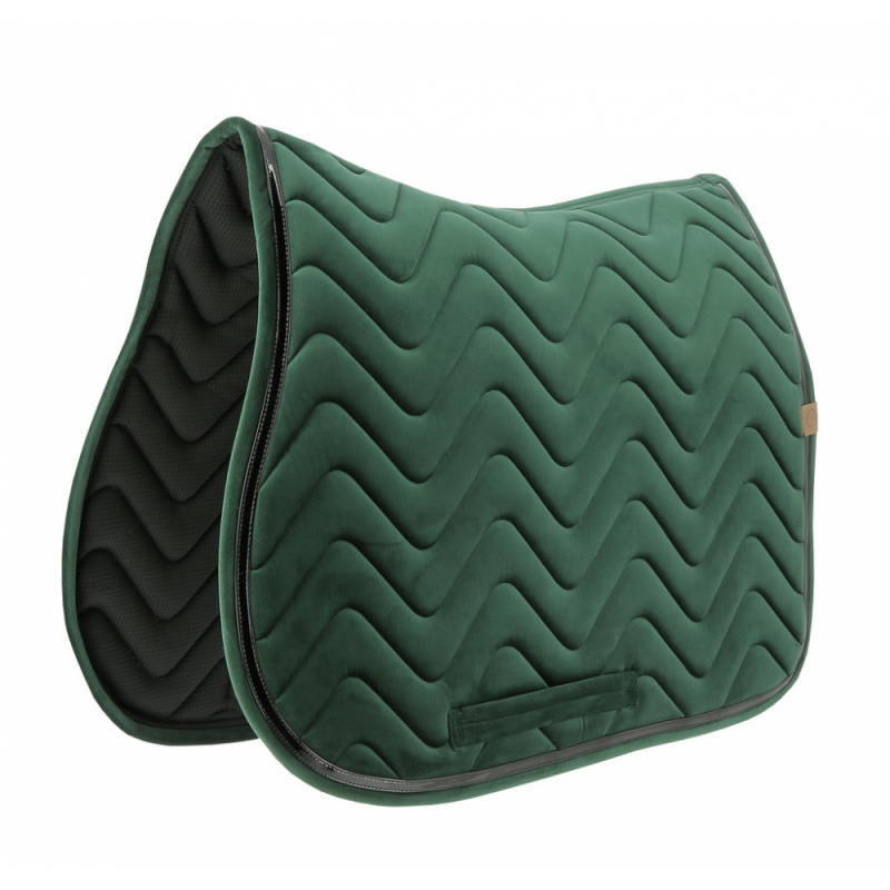 EQUITEHME Tapis de selle mixte Glossy en velours verde para caballo