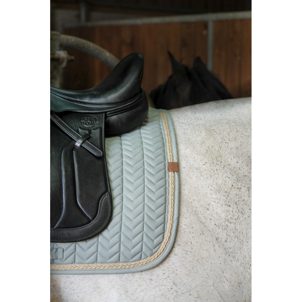 EQUITHEME Tapis de dressage Softy verde claro para cavalo